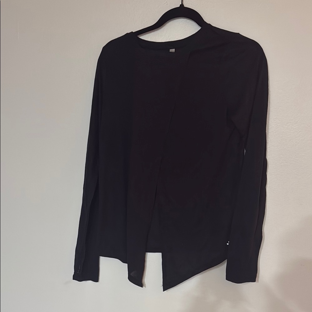 Target joylab Black Asymmetrical Long Sleeve snake print athletic tee